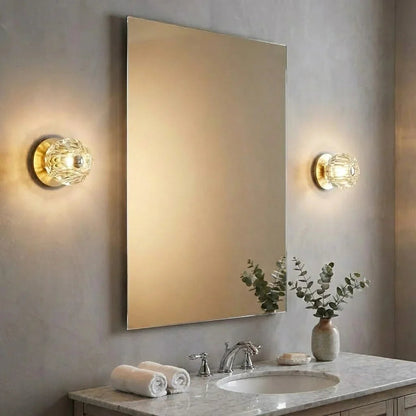 Mini Crystal Orb Bedside Wall Light