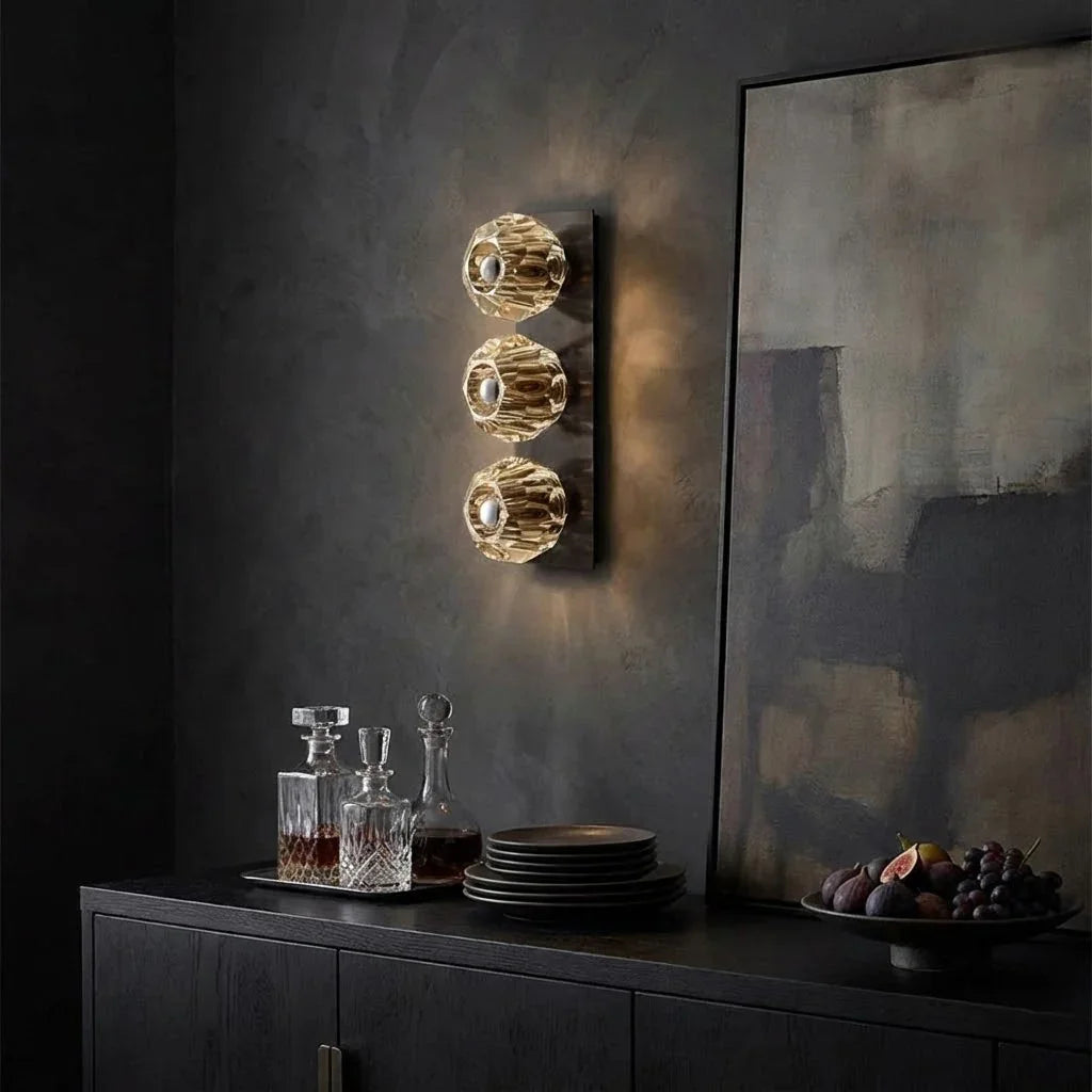Mini Crystal Orb Bedside Wall Light