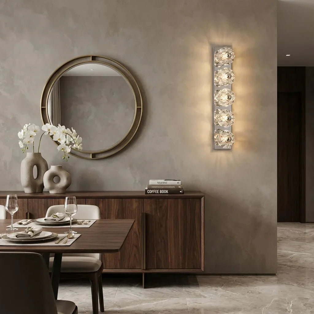 Mini Crystal Orb Bedside Wall Light
