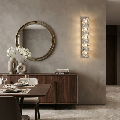 Mini Crystal Orb Bedside Wall Light