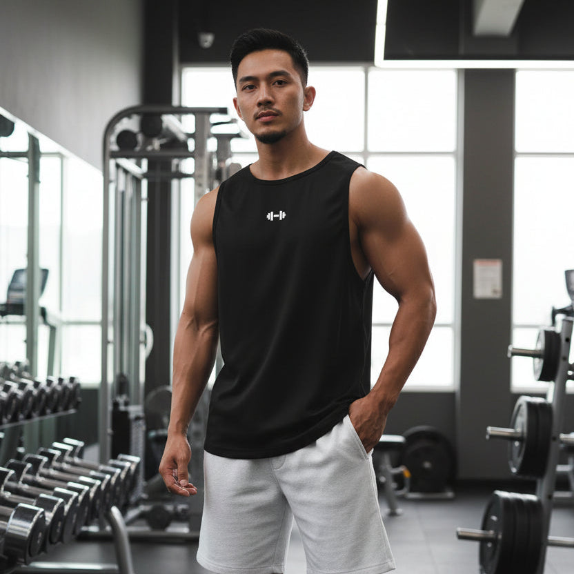 Summer Men's Gym Tank Top Fitness Training
