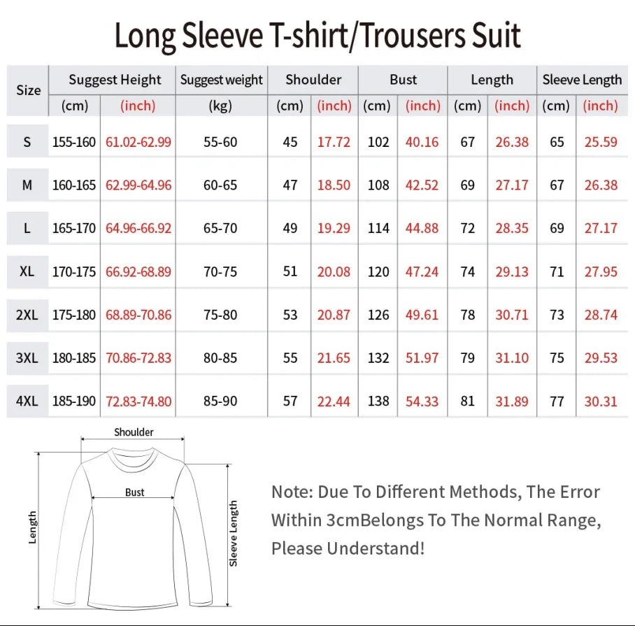 Off-Road Racing Suit Long Sleeved Sports T-Shirt
