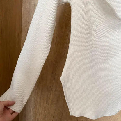 Trendy Square Collar Long Sleeve Woman's